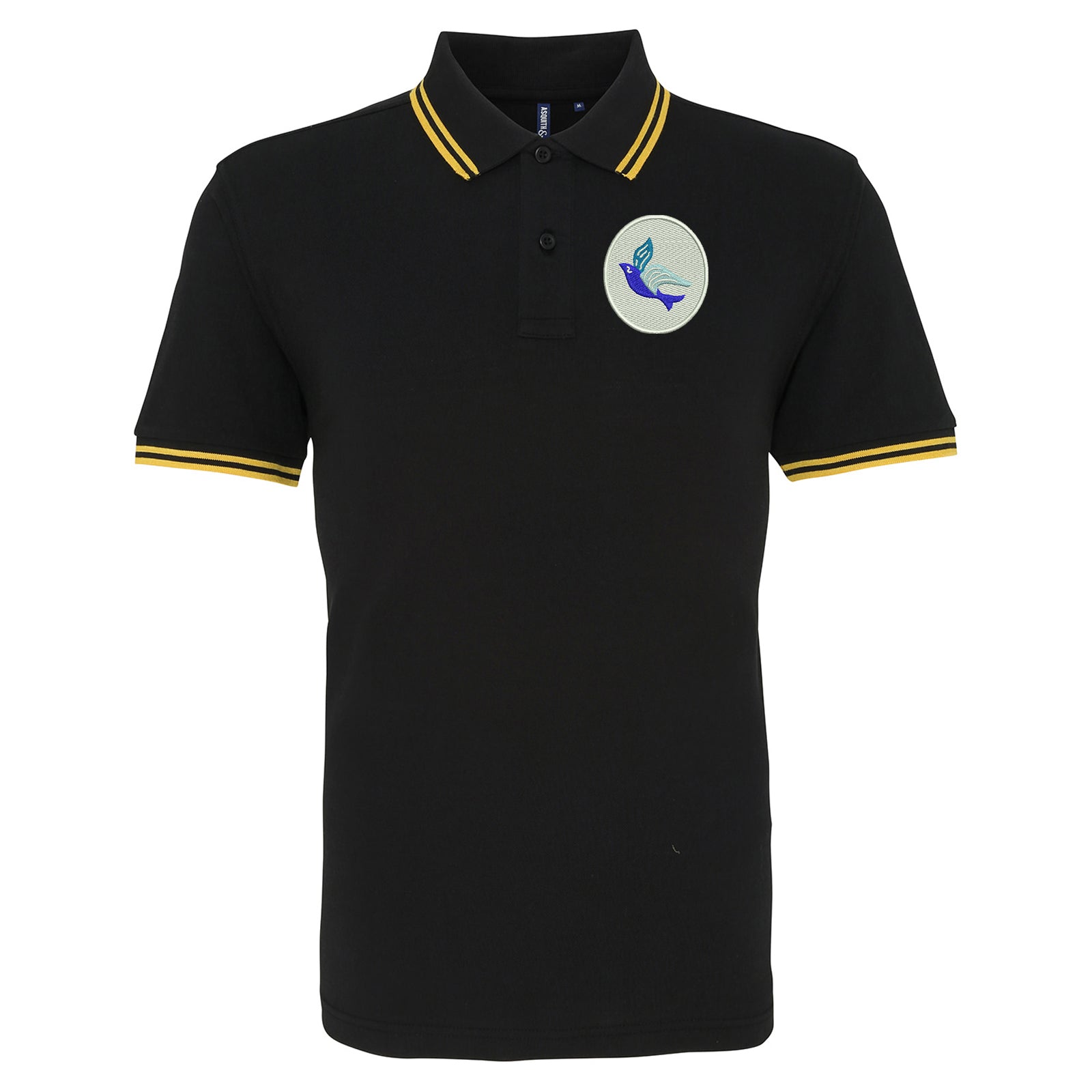 Classic Cardiff City FC Tipped Polo Shirt