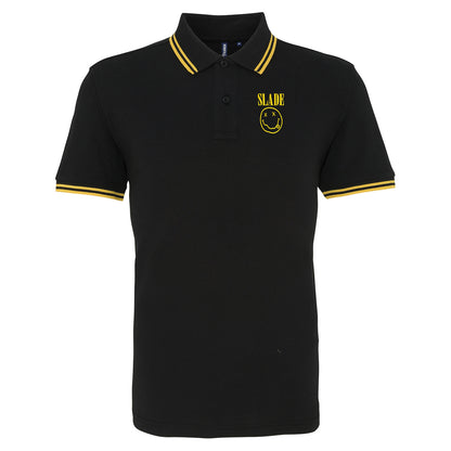 Classic Slade Nirvana Robbie Williams Tipped Polo Shirt
