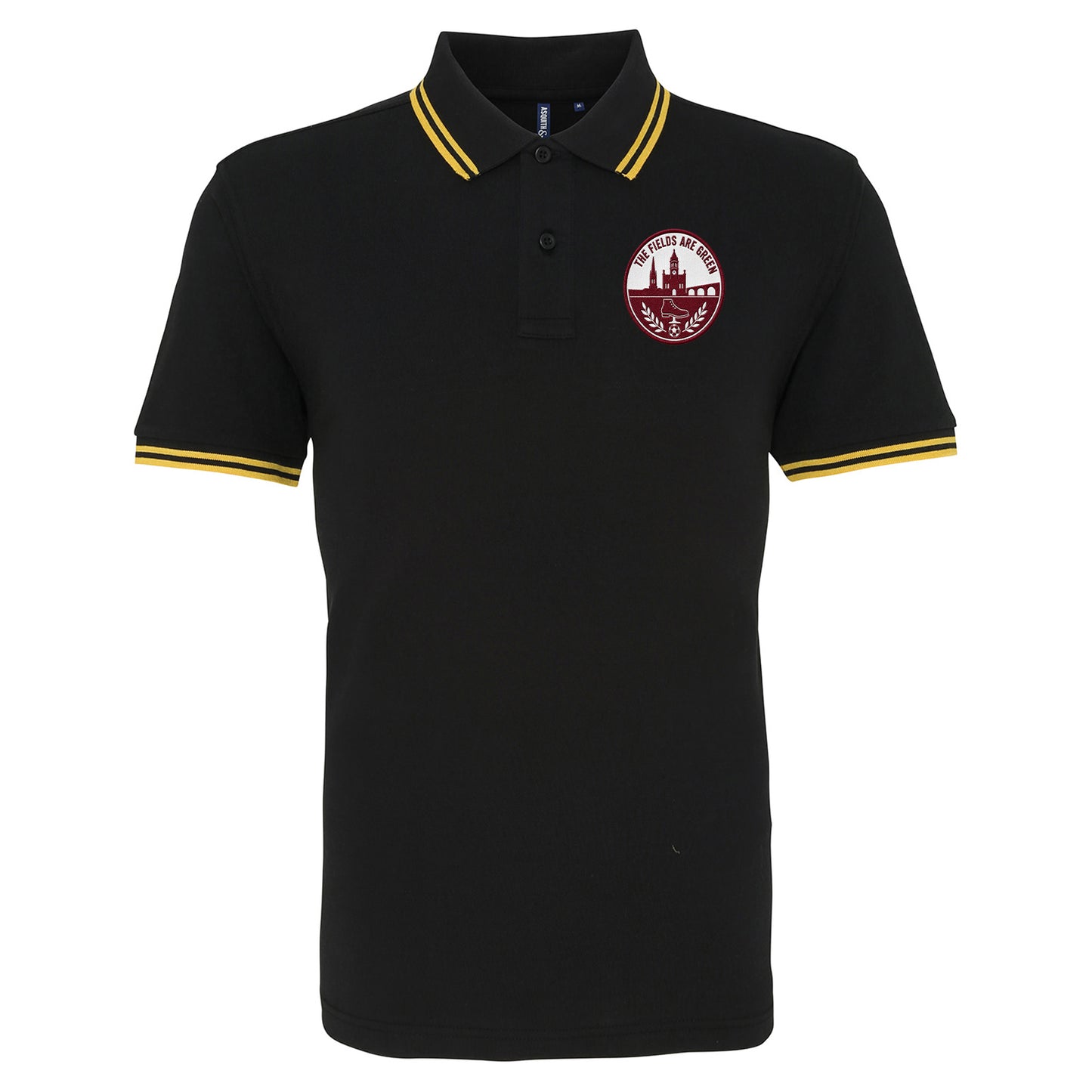 The Fields Are Green Northampton Football Tipped Polo Shirt