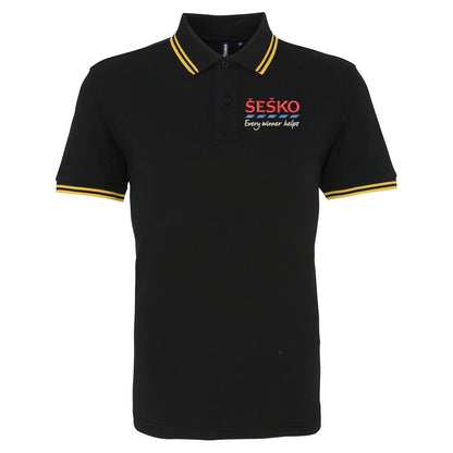 Benjamin Sesko Man Utd Tipped Polo Shirt 