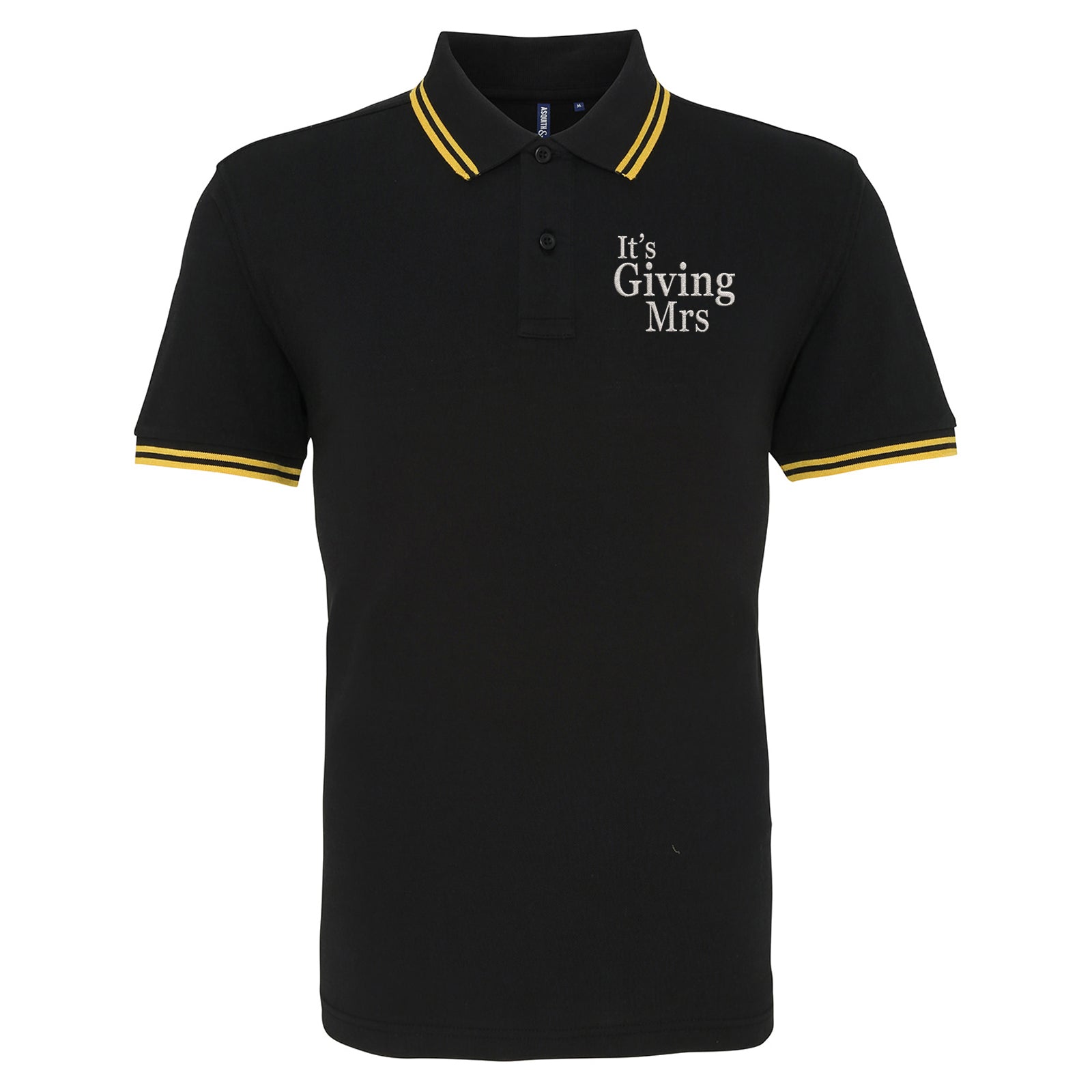 It's Giving Mrs Tipped Polo Shirt