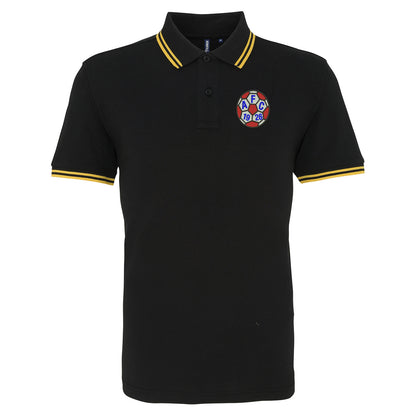 Retro Aldershot 1981 Embroidered Tipped Polo Shirt