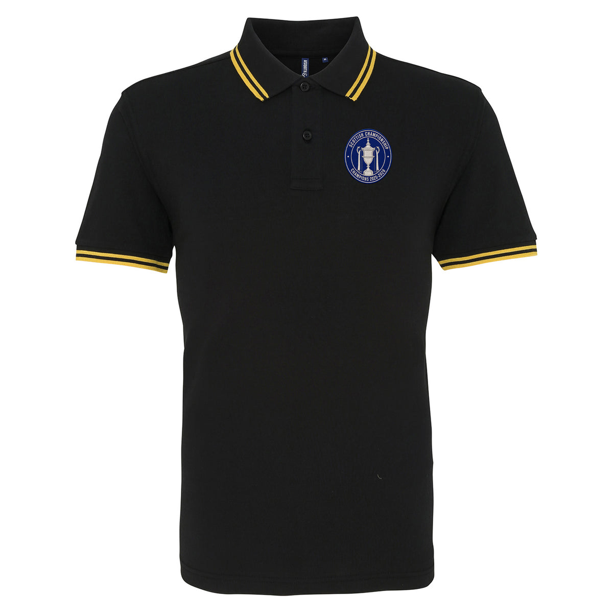 St Johnstone Scottish Champions 2025-2026 Tipped Polo Shirt