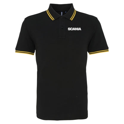 Scania Trucks Tipped Polo Shirt