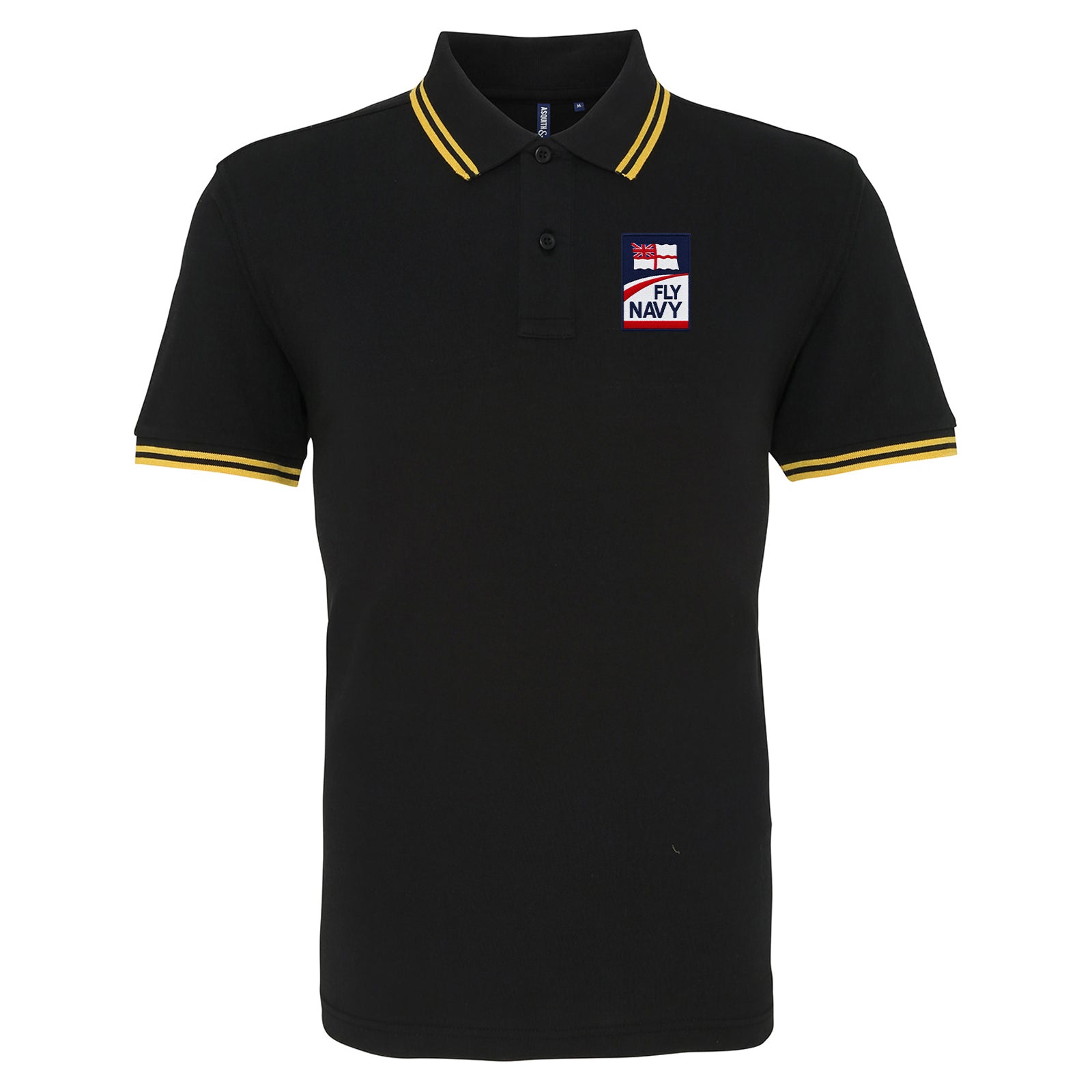 Fly Royal Navy Tipped Polo Shirt