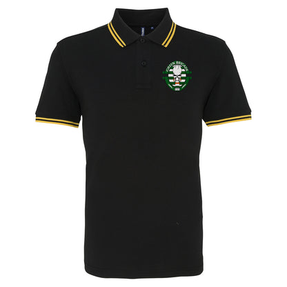 Green Brigade Celtic Football Tipped Polo Shirt 