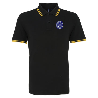Retro Portsmouth 1898 Embroidered Tipped Polo Shirt