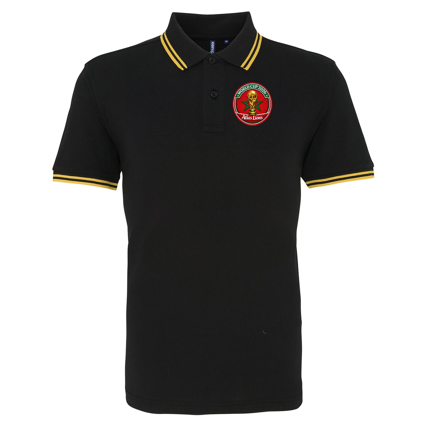 Morocco World Cup 2026 Tipped Polo Shirt 
