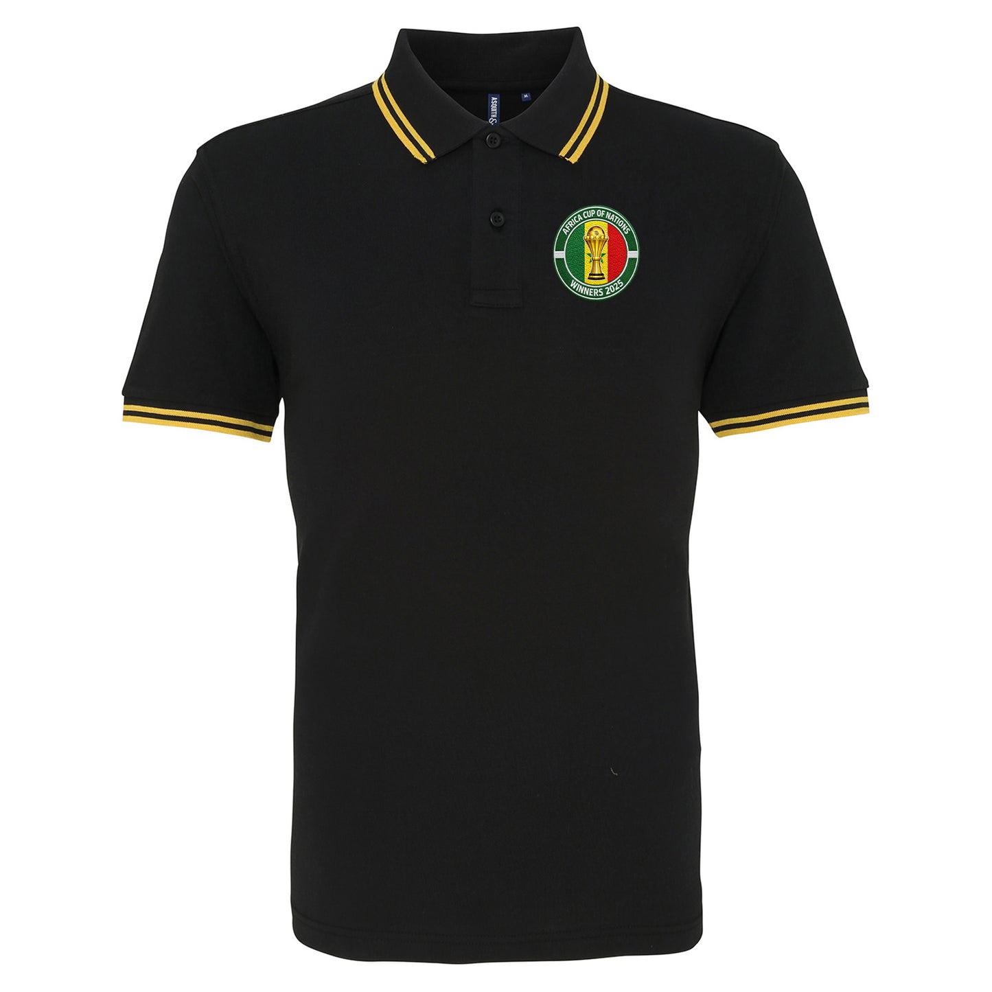Senegal AFCON Winners 2025 Tipped Polo Shirt