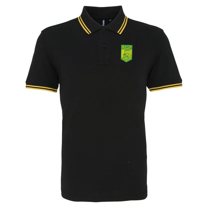 Retro Newton Heath LYR Embroidered Tipped Polo Shirt