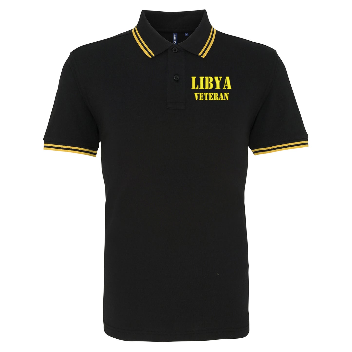 Libya Veteran Tipped Polo Shirt 