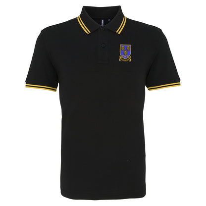 Retro Shrewsbury 1993 Embroidered Tipped Polo Shirt
