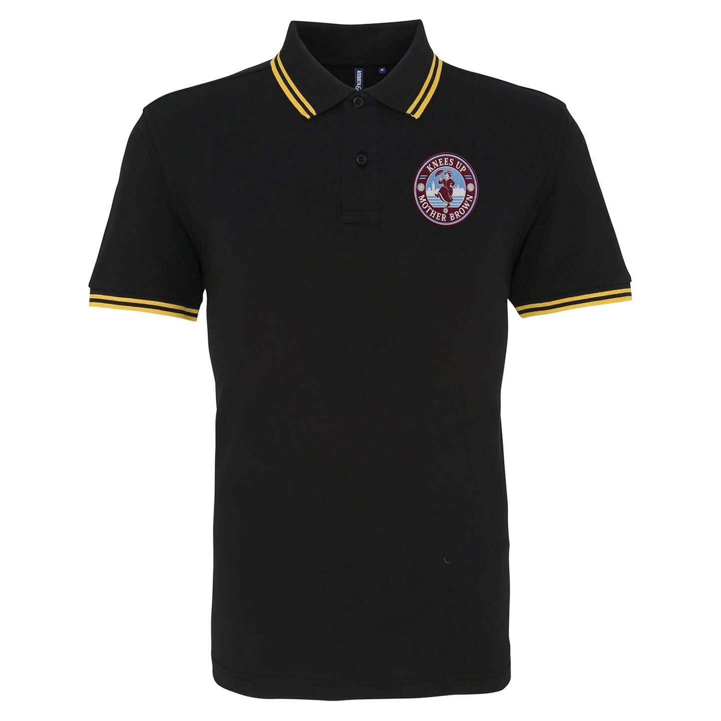 Knees Up Mother Brown West Ham KUMB Tipped Polo Shirt 