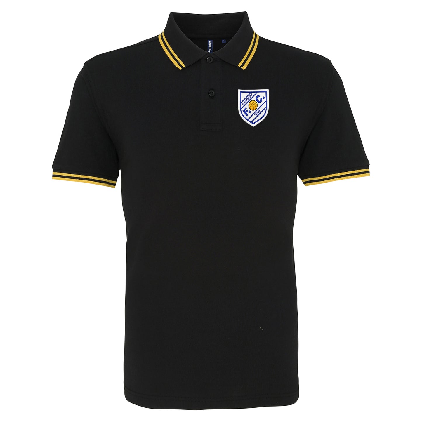 Old School Shrewsbury Town Football Tipped Polo Shirt