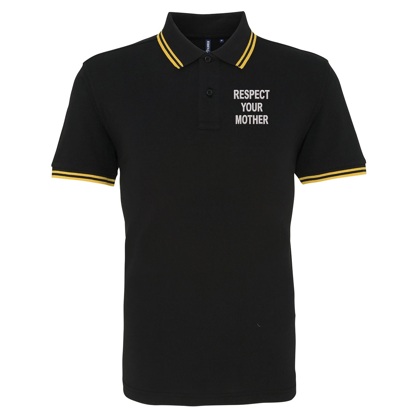 Respect Your Mother Tipped Polo Shirt