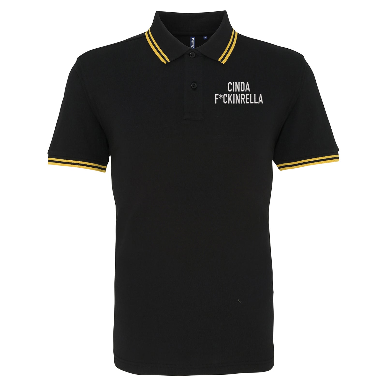 Cinder Fckinrella Tipped Polo Shirt