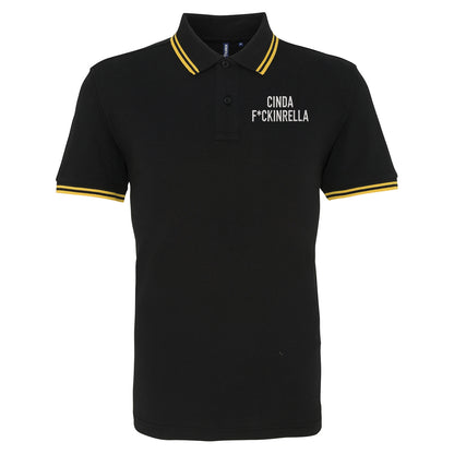 Cinder Fckinrella Tipped Polo Shirt