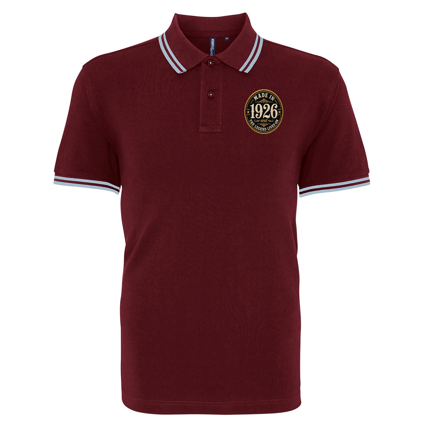 Made in 1926 Birthday Tipped Polo Shirt 