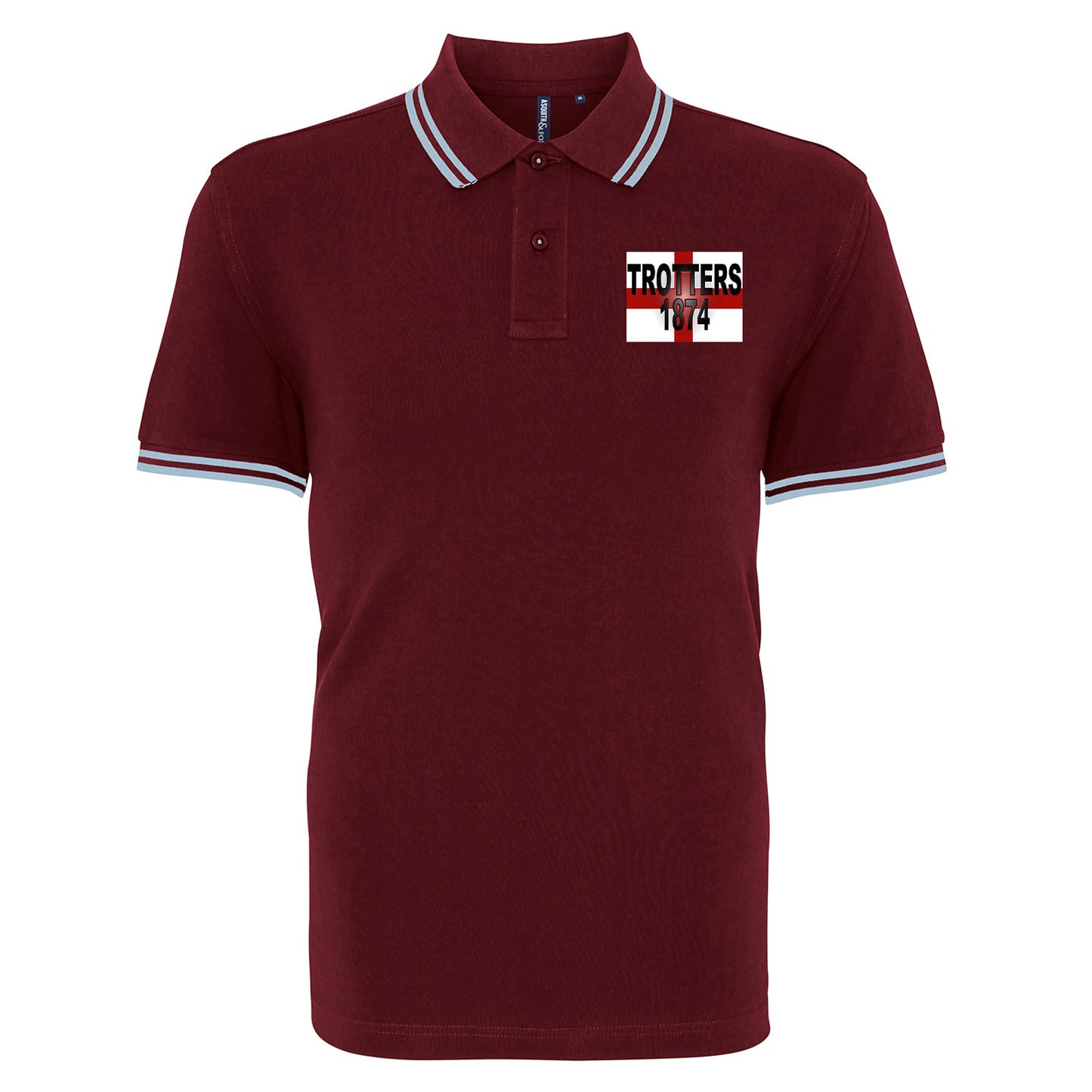 Trotters 1874 England Flag Polo Shirt