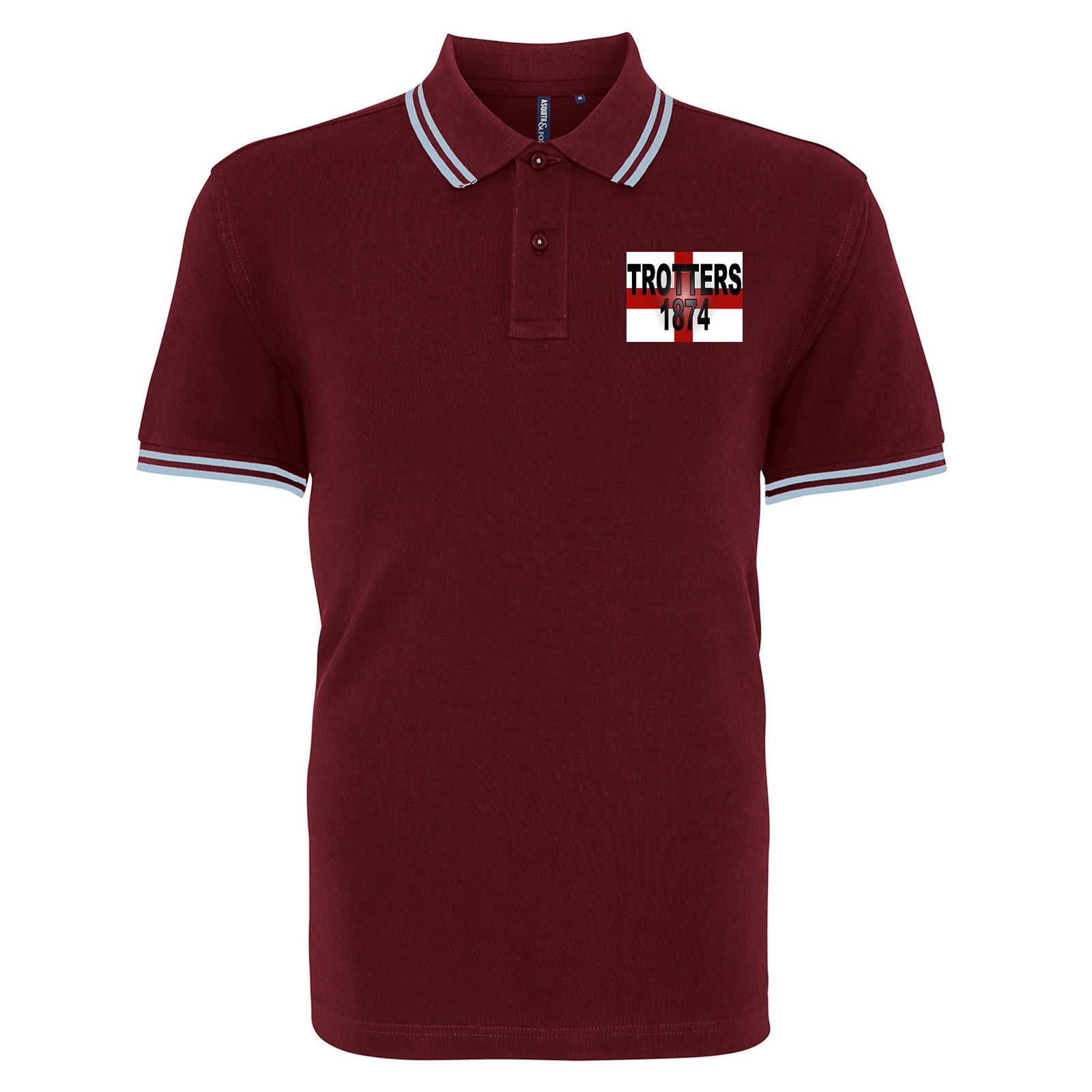 Trotters 1874 England Flag Polo Shirt