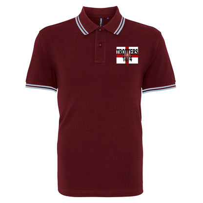 Trotters 1874 England Flag Polo Shirt