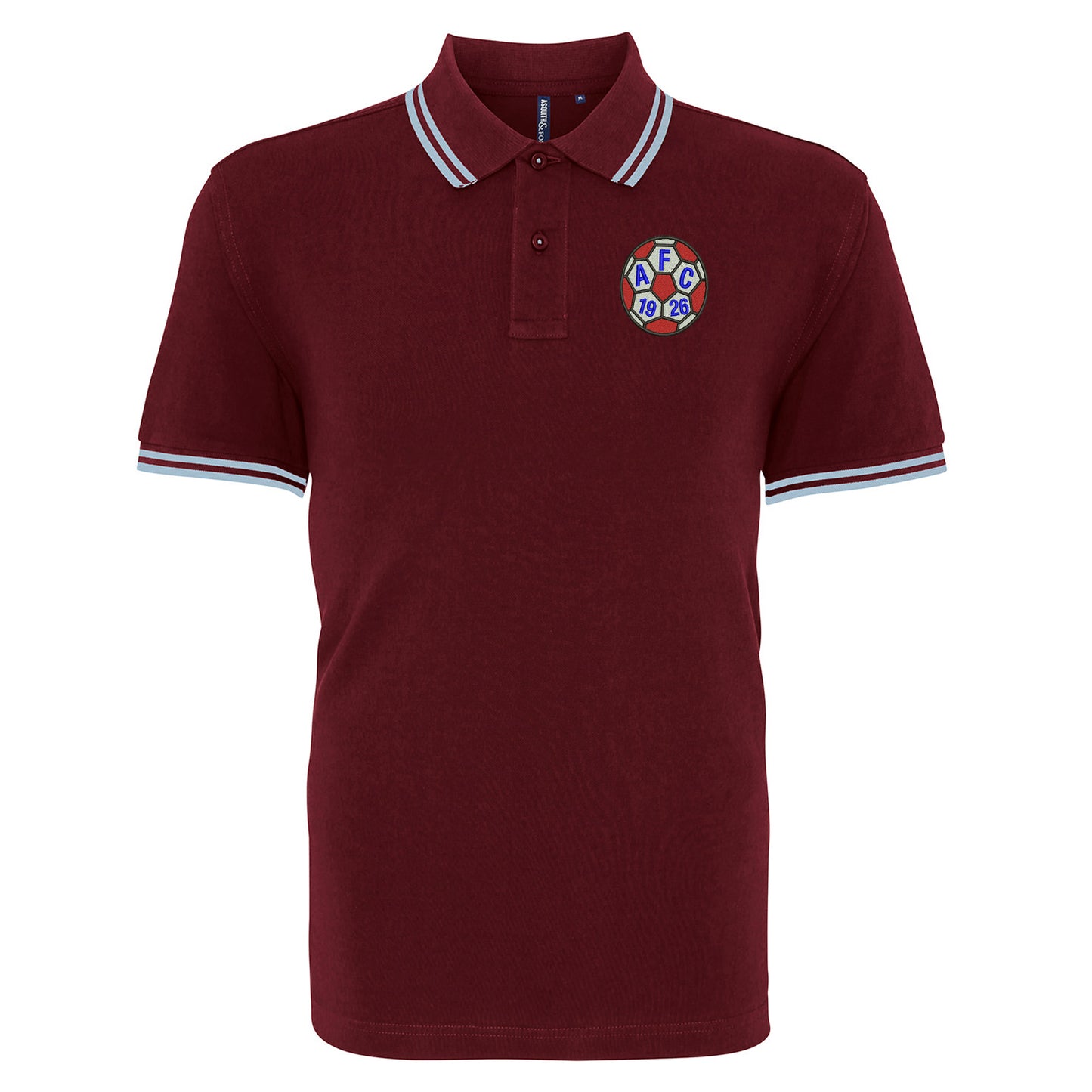Retro Aldershot 1981 Embroidered Tipped Polo Shirt