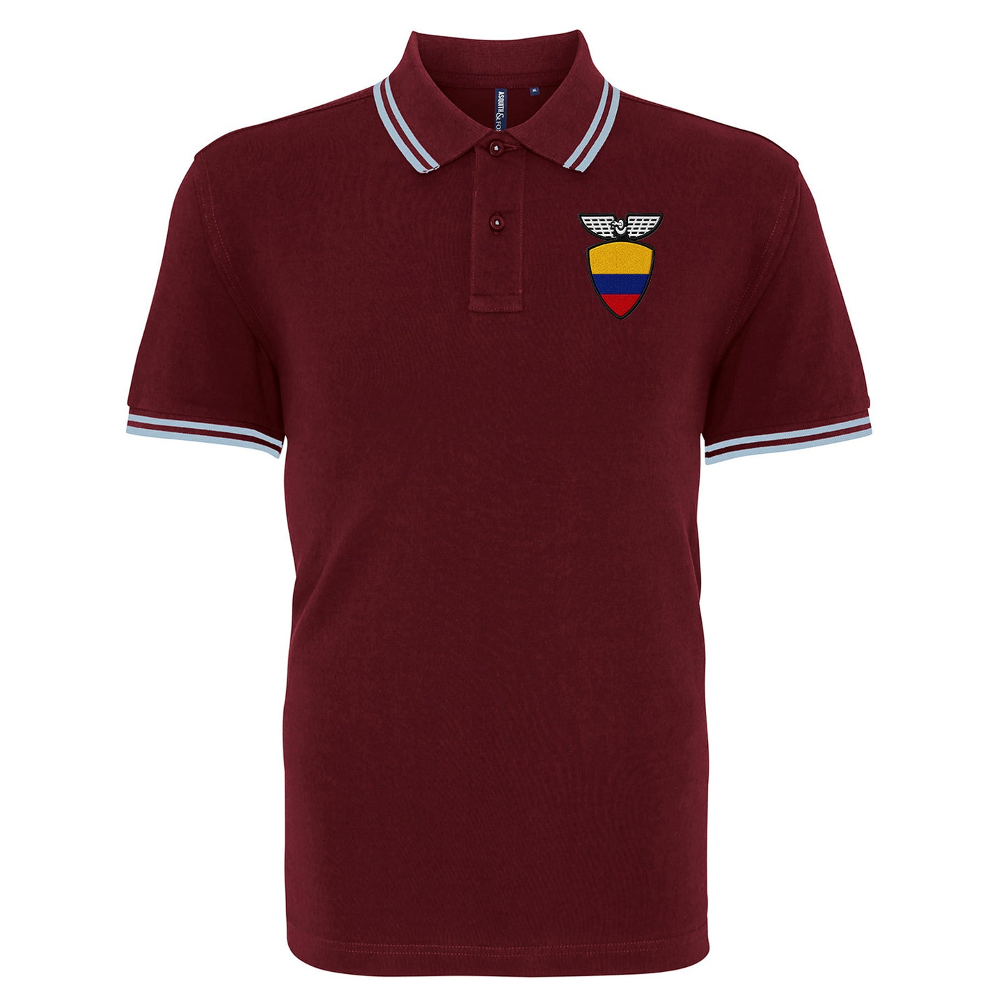 Ecuador Football Tipped Polo Shirt 