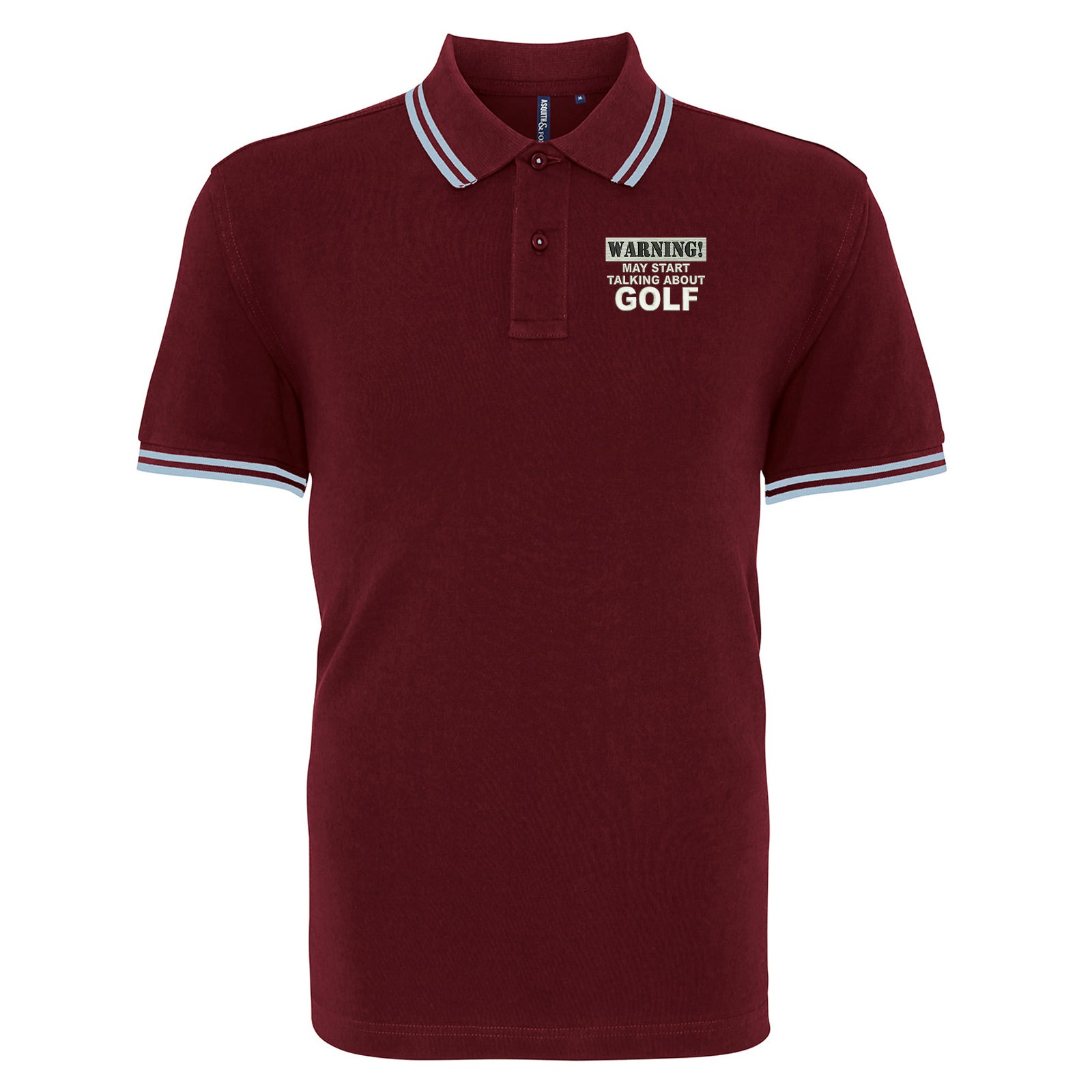 Golf Fan Tipped Polo Shirt