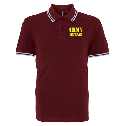 Army Veteran Tipped Polo Shirt