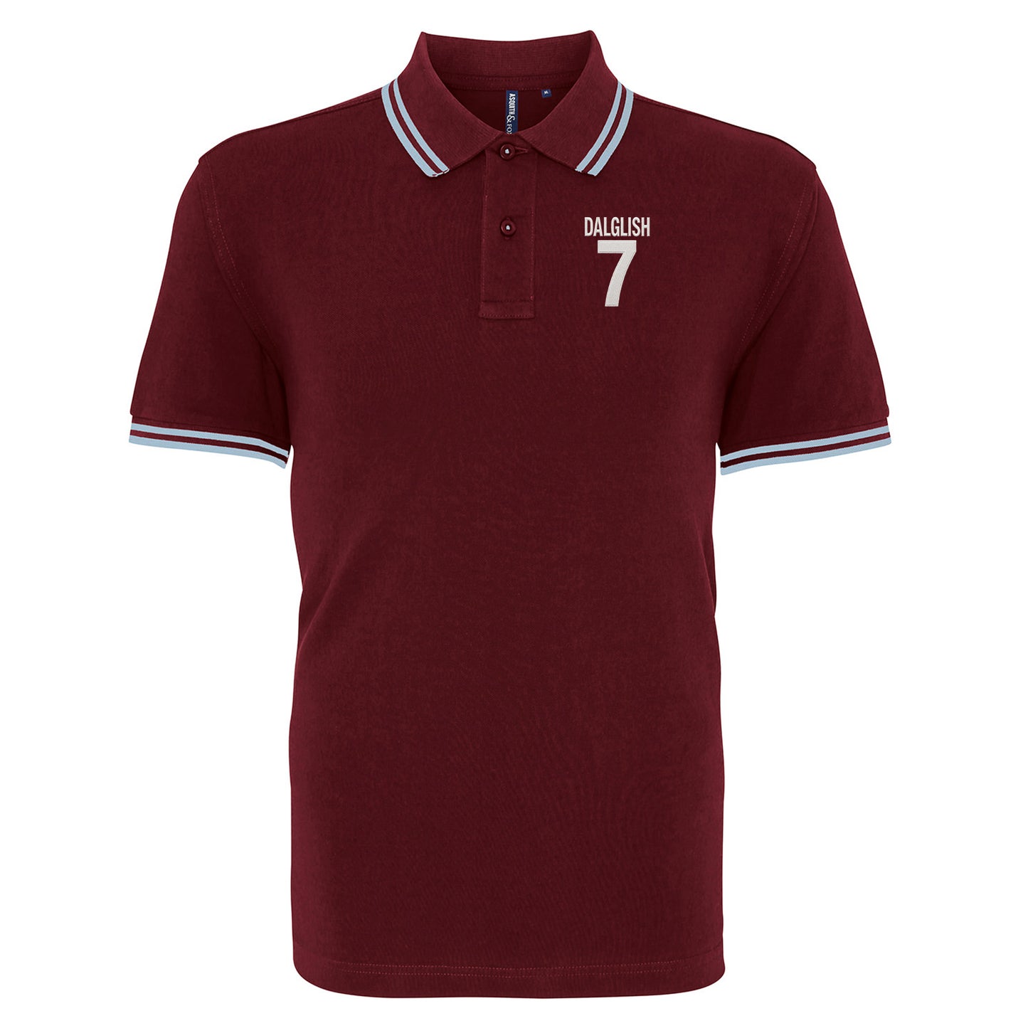 Kenny Dalglish Liverpool Football Tipped Polo Shirt