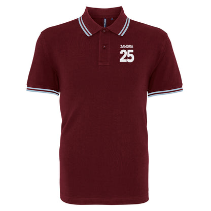 Bobby Zamora Brighton Football Tipped Polo Shirt 