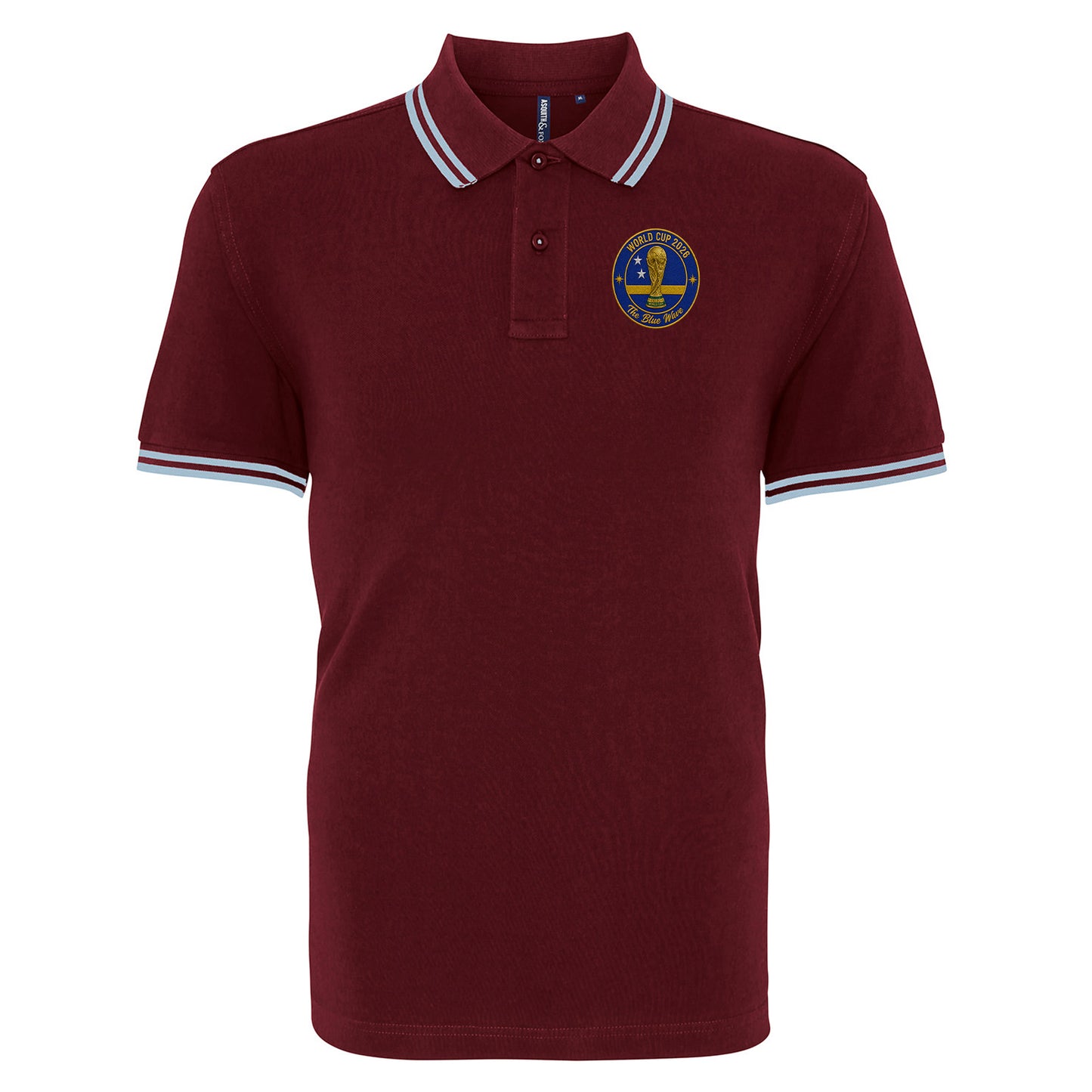 Curacao Football Tipped Polo Shirt