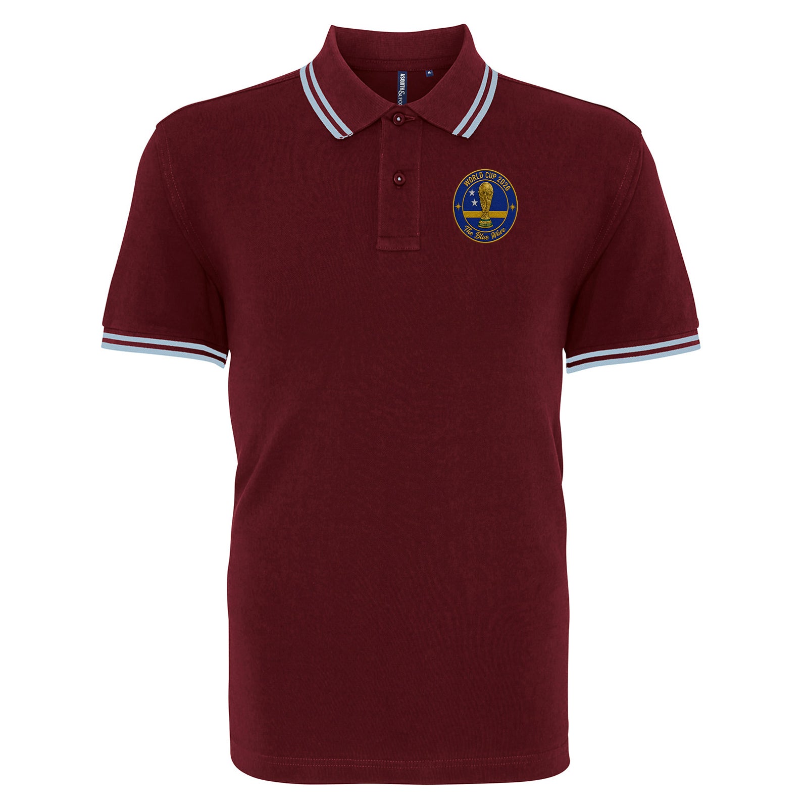 Curacao Football Tipped Polo Shirt