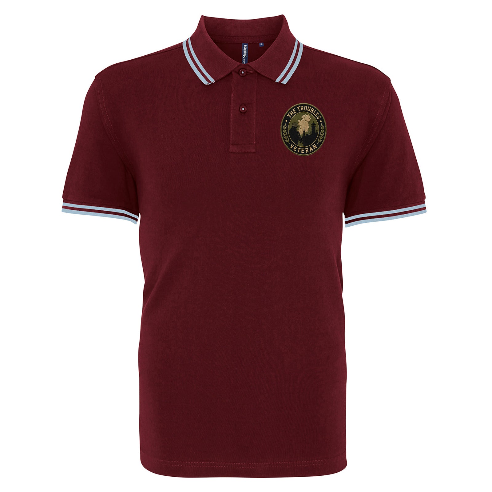 The Troubles Northern Ireland Tipped Polo Shirt