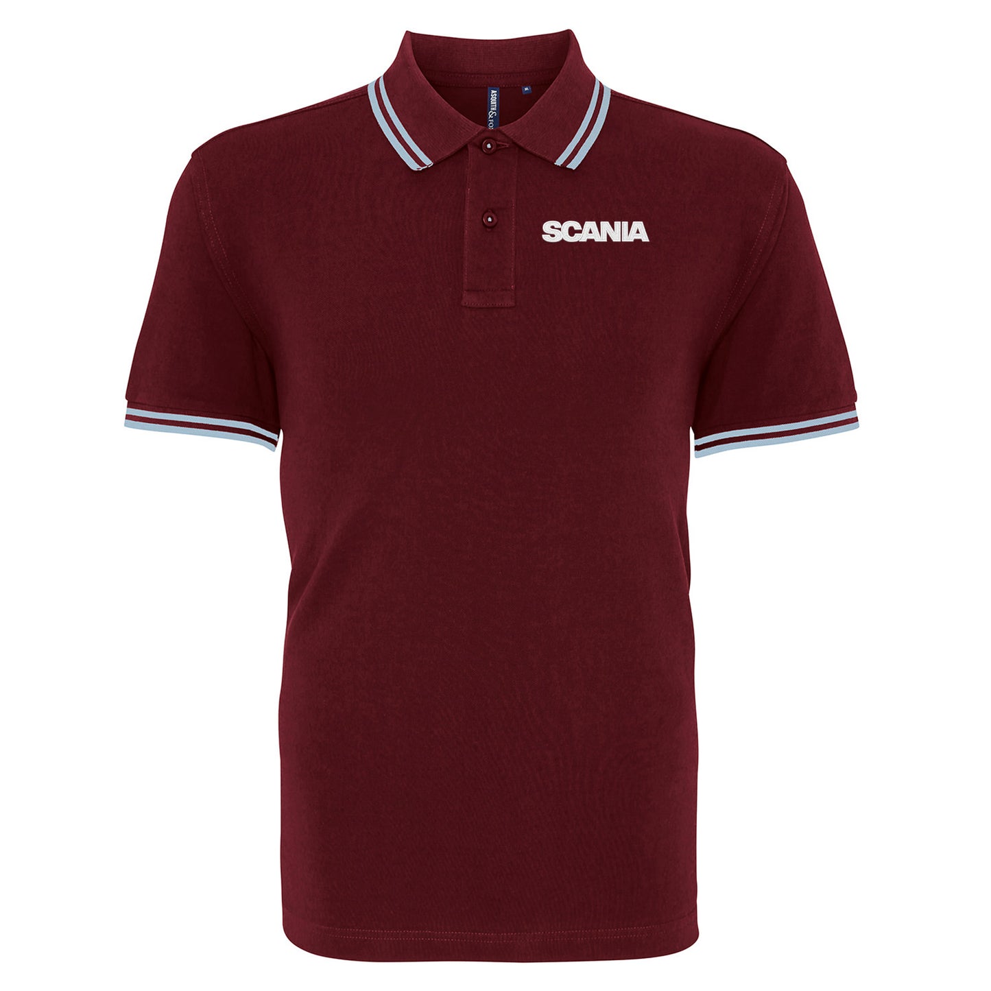 Scania Trucks Tipped Polo Shirt