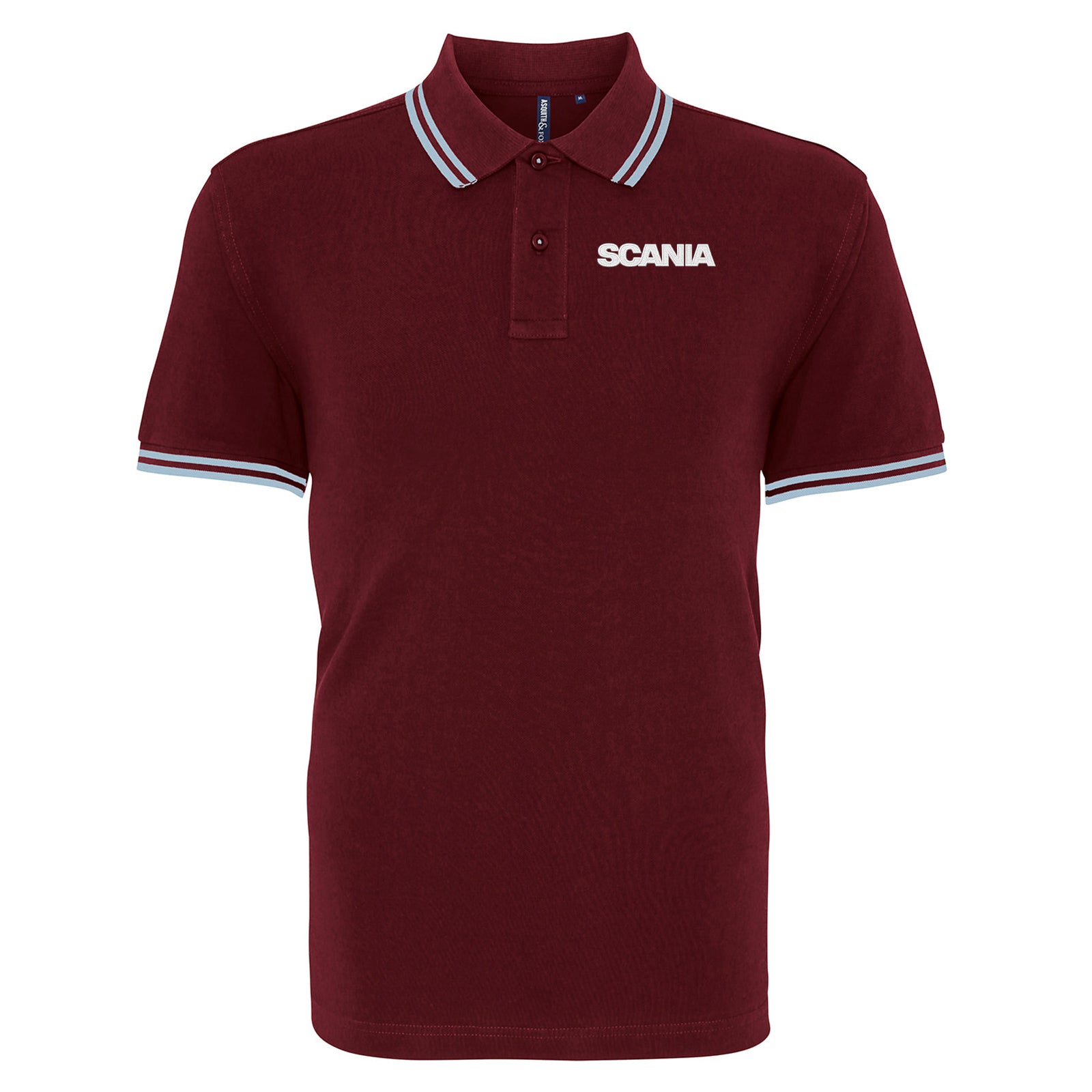 Scania Trucks Tipped Polo Shirt