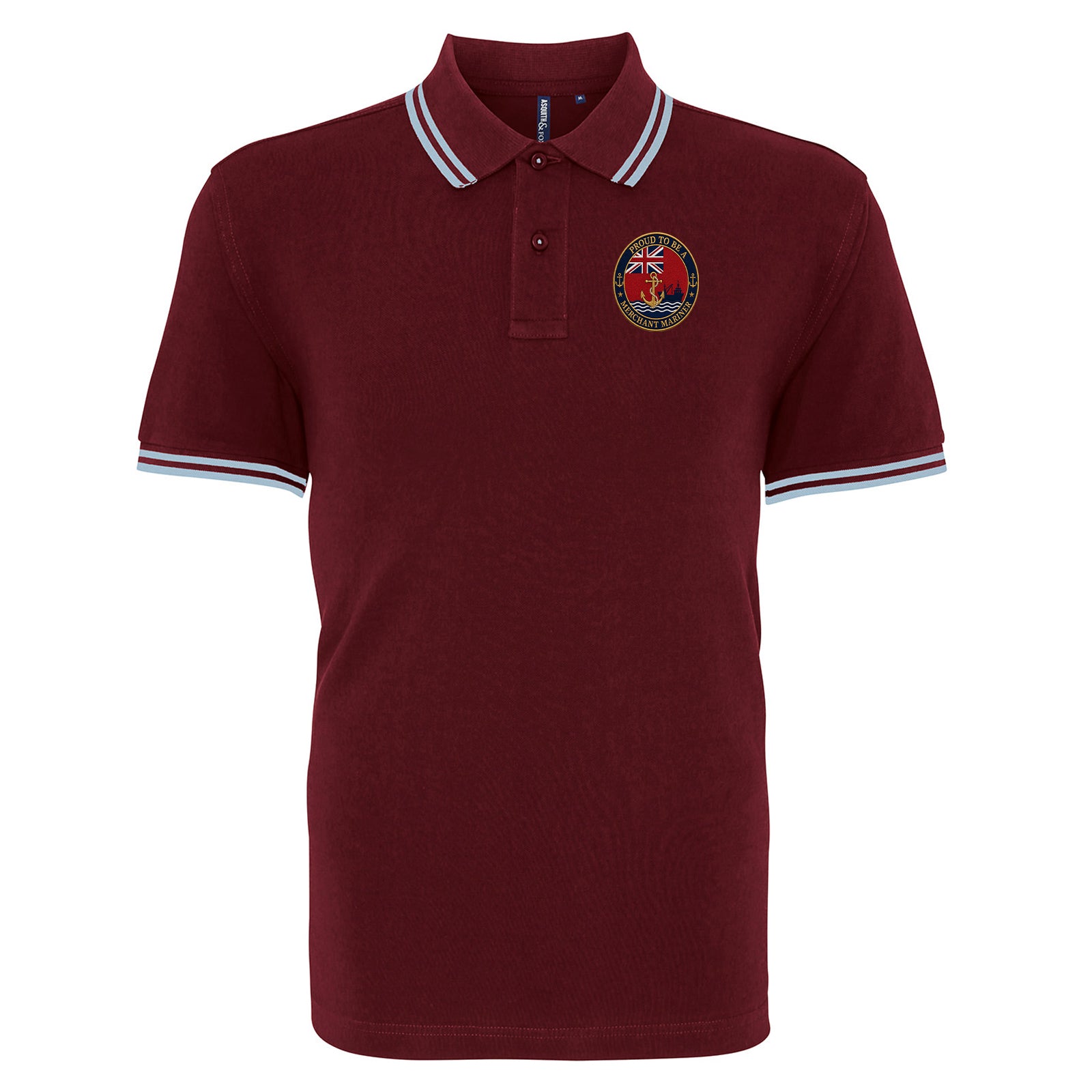 Merchant Mariner Tipped Polo Shirt