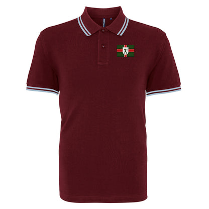 Flag of Nottinghamshire Tipped Polo Shirt