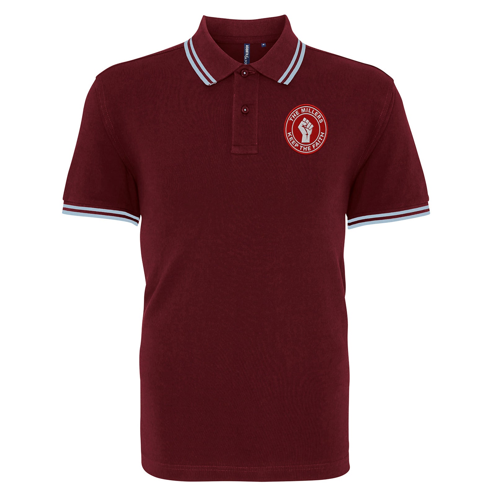 Rotherham United The Millers Football Fans Tipped Polo Shirt 