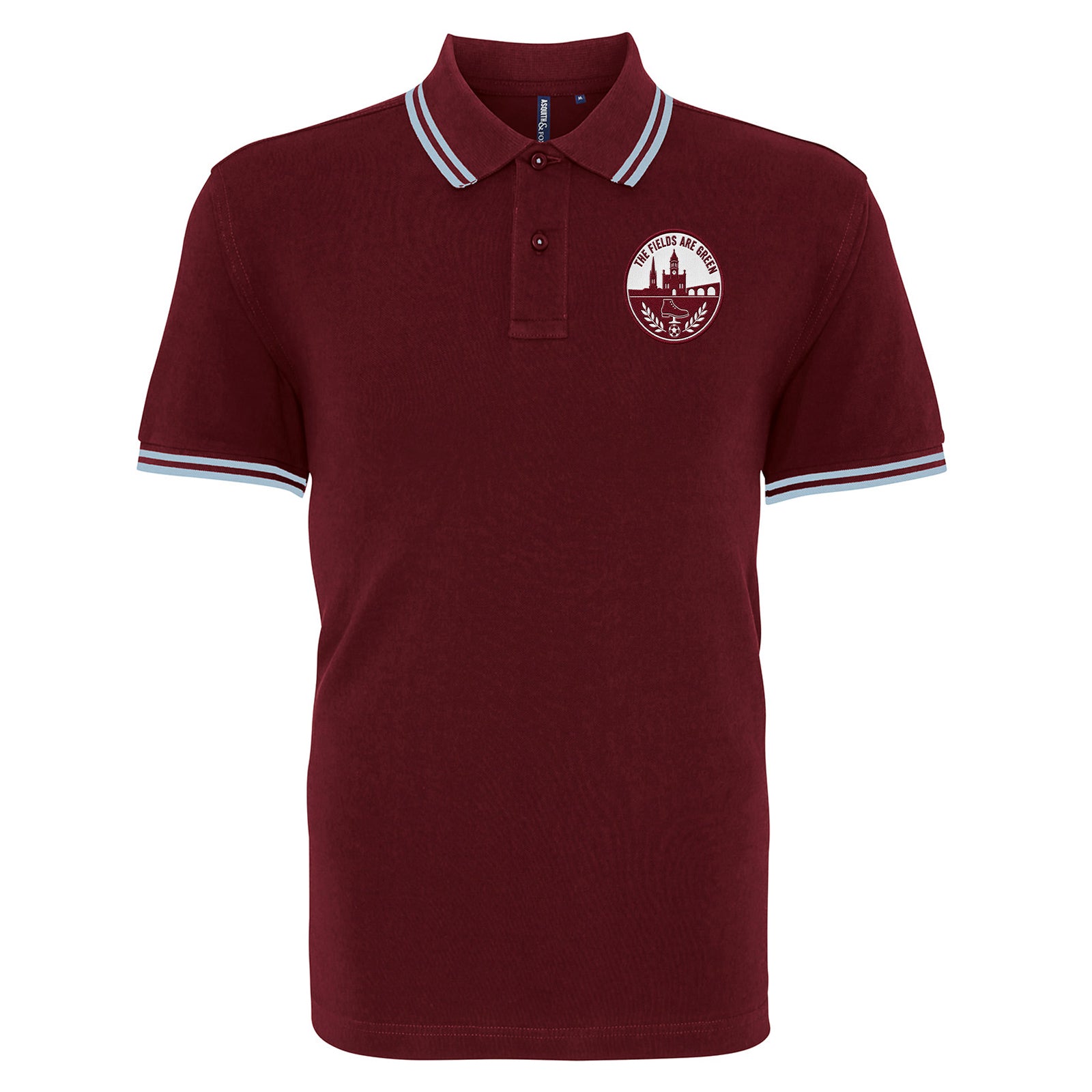 The Fields Are Green Northampton Football Tipped Polo Shirt