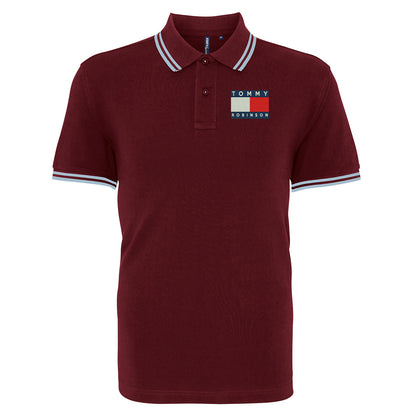 Tommy Robinson Tipped Polo Shirt 