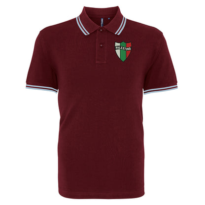 Palestino Football Tipped Polo Shirt