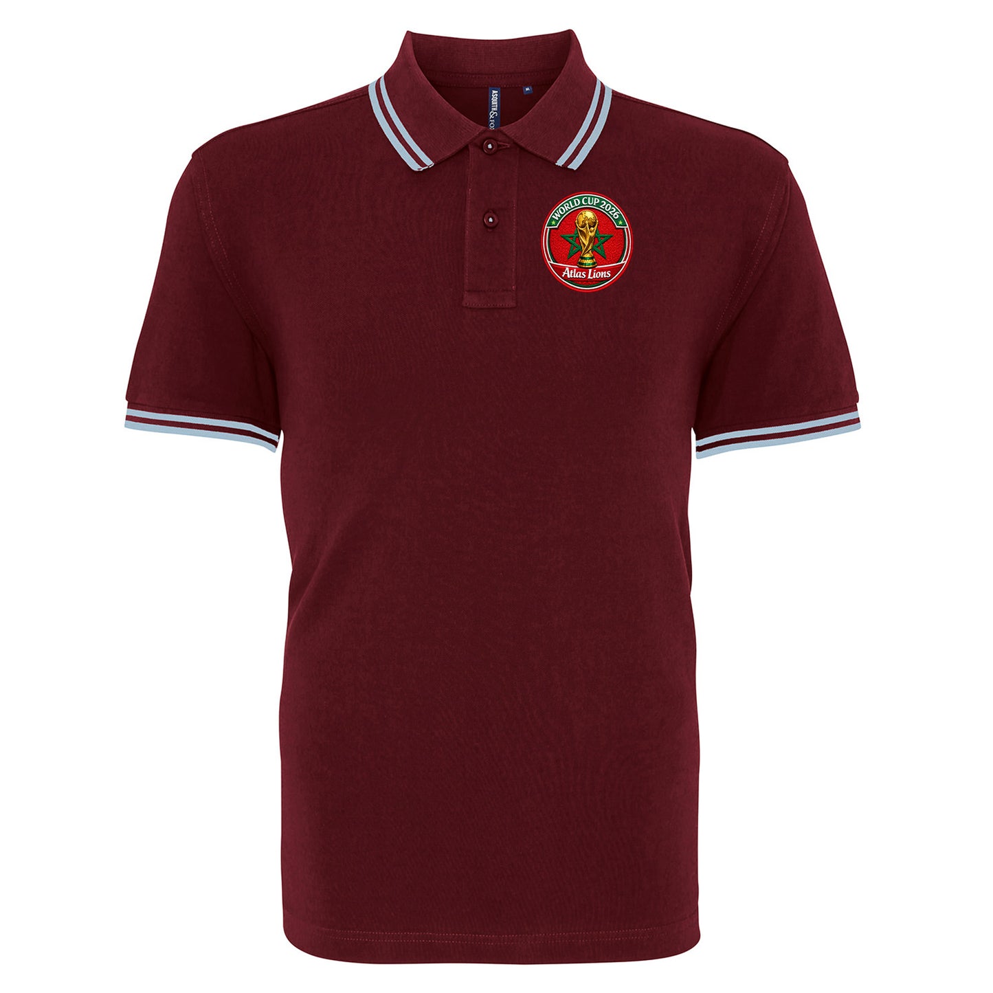Morocco World Cup 2026 Tipped Polo Shirt 