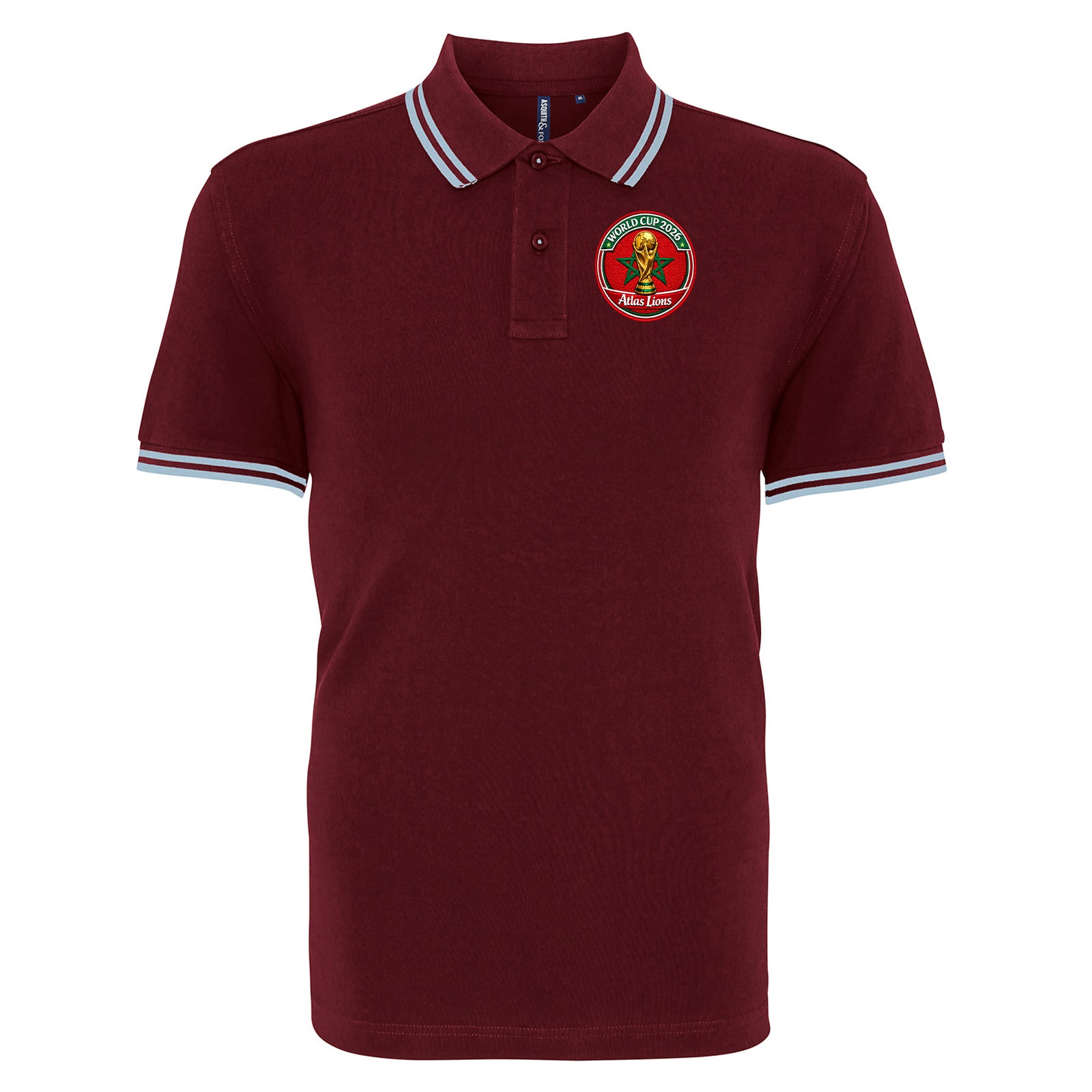 Morocco World Cup 2026 Tipped Polo Shirt 