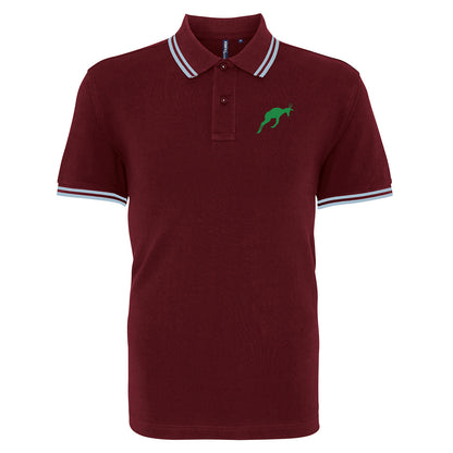 Retro South Africa Rugby 1906 Embroidered Tipped Polo Shirt