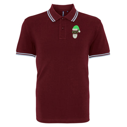 Celtic FC Christmas Tipped Polo Shirt 