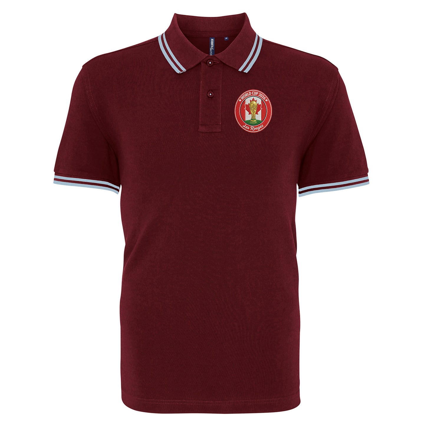 Canada World Cup 2026 Football Tipped Polo Shirt
