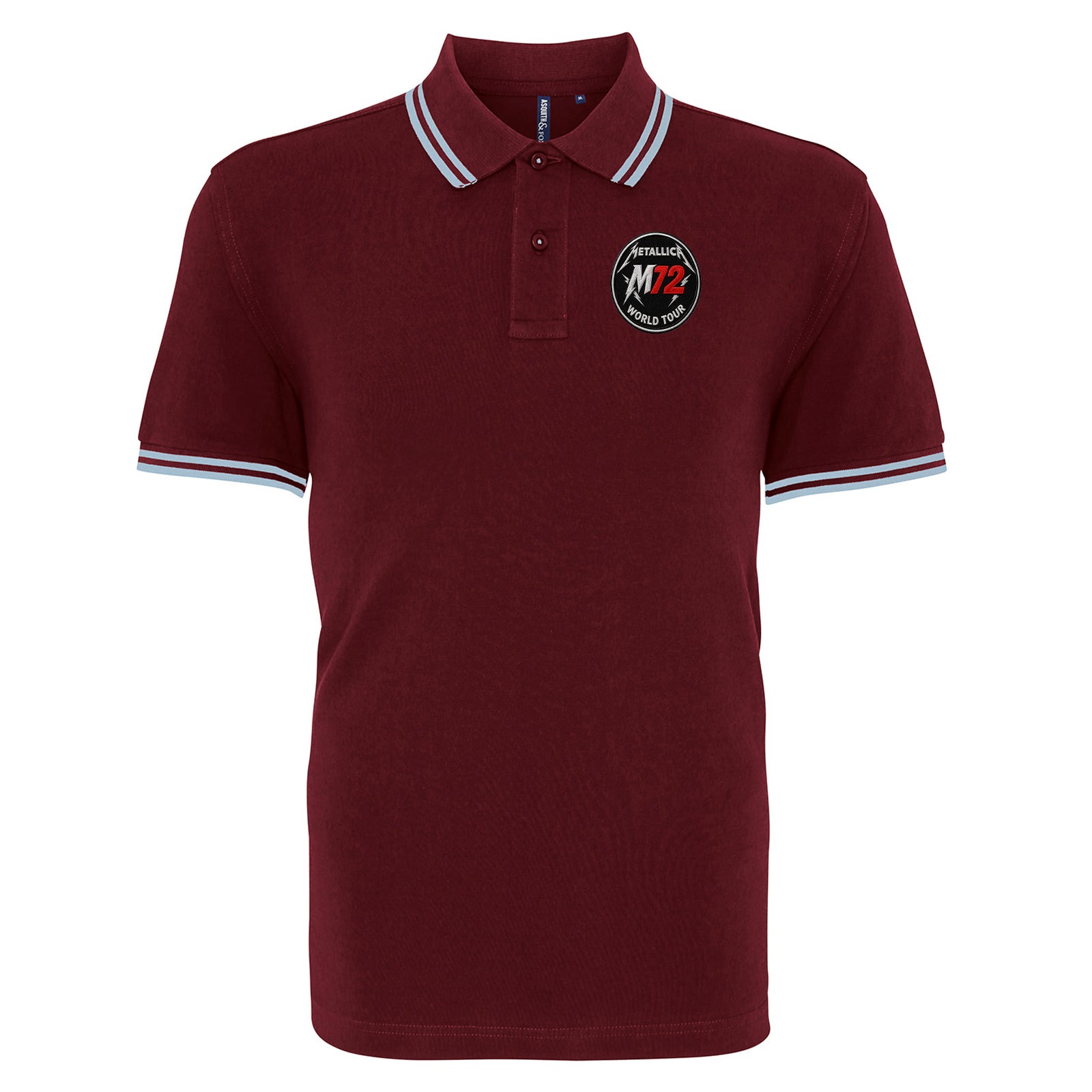 Metallica M72 World Tour Tipped Polo Shirt