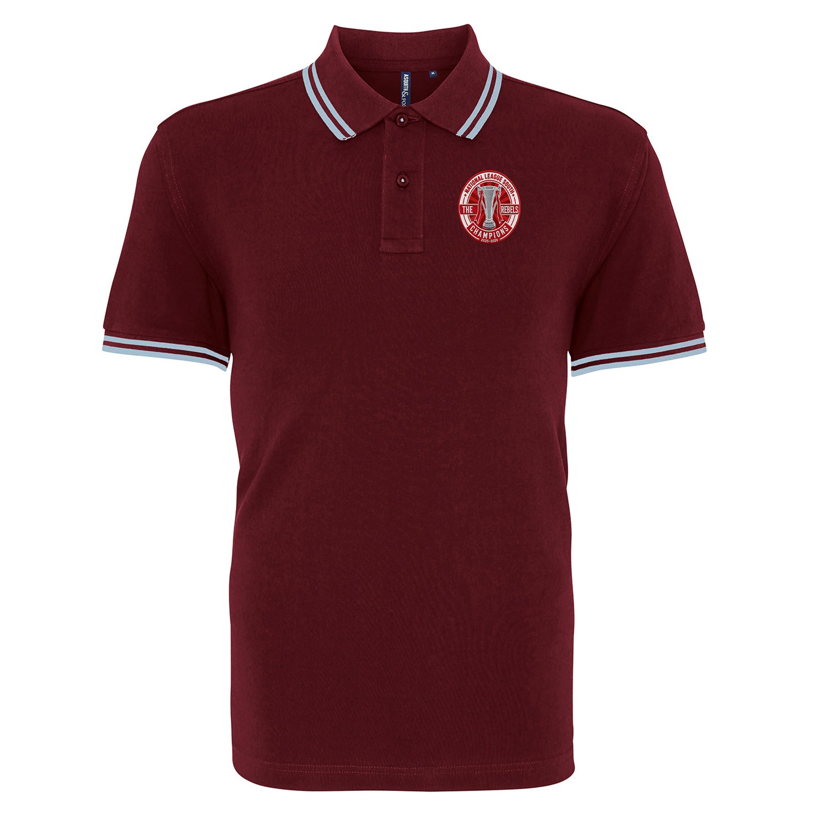 Worthing National League South Champions 2026 Tipped Polo Shirt