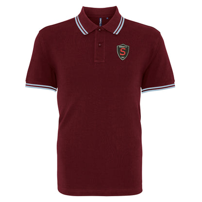 Retro Singers FC Embroidered Tipped Polo Shirt